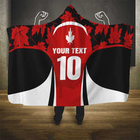 Custom Canada Pacific Rugby 2024 Hooded Blanket Maple Pattern Jersey