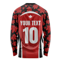 Custom Canada Pacific Rugby 2024 Long Sleeve Shirt Maple Pattern Jersey - Wonder Print Shop