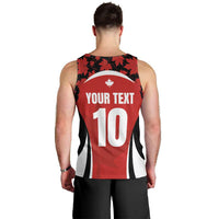 Custom Canada Pacific Rugby 2024 Men Tank Top Maple Pattern Jersey - Wonder Print Shop