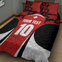 Custom Canada Pacific Rugby 2024 Quilt Bed Set Maple Pattern Jersey - Wonder Print Shop