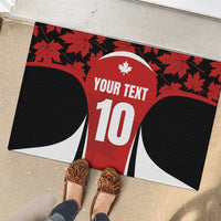 Custom Canada Pacific Rugby 2024 Rubber Doormat Maple Pattern Jersey - Wonder Print Shop
