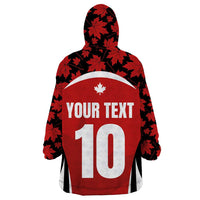 Custom Canada Pacific Rugby 2024 Wearable Blanket Hoodie Maple Pattern Jersey - Wonder Print Shop