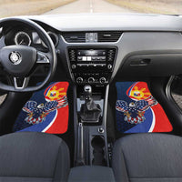 Filipino American History Month Car Mats USA Eagle and Philippines Sun Symbol with National Flag - Wonder Print Shop
