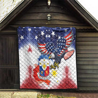 Filipino American History Month Quilt USA Eagle and Philippines Coat of Arms Symbol with National Flag - Wonder Print Shop