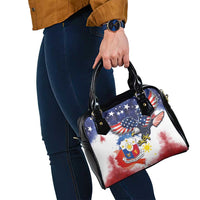 Filipino American History Month Shoulder Handbag USA Eagle and Philippines Coat of Arms Symbol with National Flag