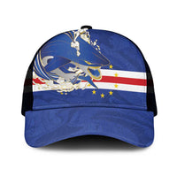 Cape Verde National Football Baseball Net Cap Glory Blue Sharks - Wonder Print Shop