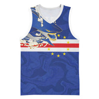 Custom Cape Verde National Football Basketball Jersey Glory Blue Sharks - Wonder Print Shop