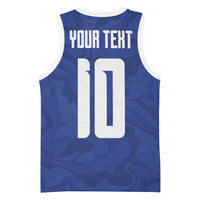 Custom Cape Verde National Football Basketball Jersey Glory Blue Sharks - Wonder Print Shop