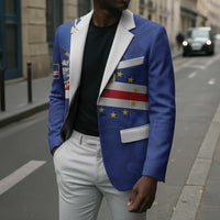 Custom Cape Verde National Football Blazer Glory Blue Sharks - Wonder Print Shop