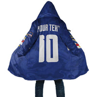 Custom Cape Verde National Football Cloak Glory Blue Sharks - Wonder Print Shop