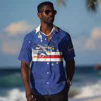 Custom Cape Verde National Football Hawaiian Shirt Glory Blue Sharks - Wonder Print Shop