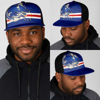 Cape Verde National Football Mesh Trucker Cap Glory Blue Sharks - Wonder Print Shop