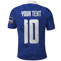 Custom Cape Verde National Football Polo Shirt Glory Blue Sharks - Wonder Print Shop