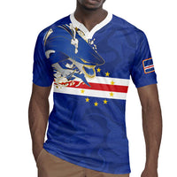 Custom Cape Verde National Football Rugby Jersey Glory Blue Sharks - Wonder Print Shop