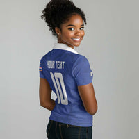 Custom Cape Verde National Football Women Polo Shirt Glory Blue Sharks - Wonder Print Shop
