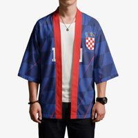Custom Croatia National Football Kimono The Checkered Blue Version - Wonder Print Shop