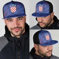 Croatia National Football Mesh Trucker Cap The Checkered Blue Version - Wonder Print Shop