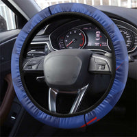 Croatia National Football Steering Wheel Cover The Checkered Blue Version - Wonder Print Shop