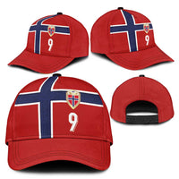 Custom Norway Football Classic Cap Cross Nordic Knot Pattern National Flag Style