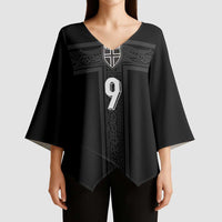 Custom Norway Football Kimono Sleeve Blouse Cross Nordic Knot Pattern