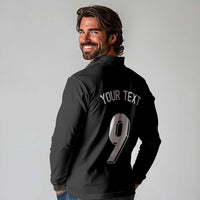 Custom Norway Football Long Sleeve Polo Shirt Cross Nordic Knot Pattern