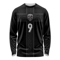 Custom Norway Football Long Sleeve Shirt Cross Nordic Knot Pattern