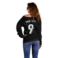 Custom Norway Football Off Shoulder Sweater Cross Nordic Knot Pattern