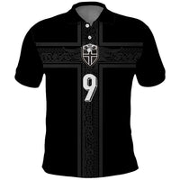 Custom Norway Football Polo Shirt Cross Nordic Knot Pattern