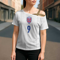 Custom Norway Football Cross Shoulder Shirt Nordic Knot Pattern