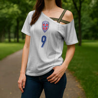 Custom Norway Football Cross Shoulder Shirt Nordic Knot Pattern