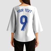 Custom Norway Football Kimono Sleeve Blouse Nordic Knot Pattern