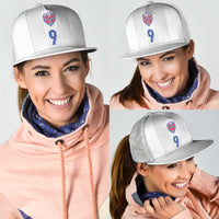 Custom Norway Football Mesh Trucker Cap Nordic Knot Pattern