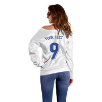 Custom Norway Football Off Shoulder Sweater Nordic Knot Pattern