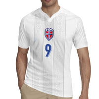 Custom Norway Football Rugby Jersey Nordic Knot Pattern