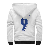 Custom Norway Football Sherpa Hoodie Nordic Knot Pattern