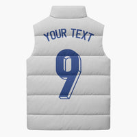 Custom Norway Football Sleeveless Puffer Jacket Nordic Knot Pattern