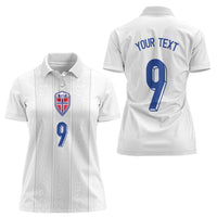 Custom Norway Football Women Polo Shirt Nordic Knot Pattern