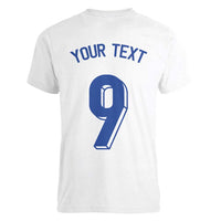Custom Norway Football Women V-Neck T-Shirt Nordic Knot Pattern