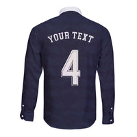Custom Scotland Football Long Sleeve Button Shirt Glory 2026