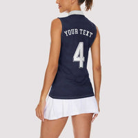 Custom Scotland Football Women Sleeveless Polo Shirt Glory 2026