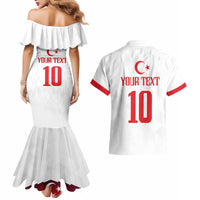 Turkey Football 2024 Go Champion Couples Matching Mermaid Dress and Hawaiian Shirt - Wonder Print Shop