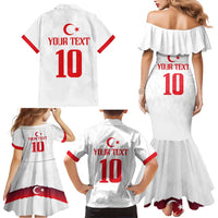 Turkey Football 2024 Go Champion Family Matching Mermaid Dress and Hawaiian Shirt - Wonder Print Shop