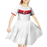Turkey Football 2024 Go Champion Kid Short Sleeve Dress - Wonder Print Shop