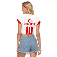 Turkey Football 2024 Go Champion Raglan Cropped T Shirt - Wonder Print Shop