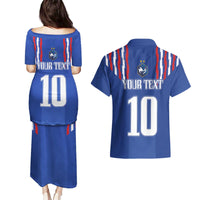 France Football 2024 Go Champion Couples Matching Puletasi and Hawaiian Shirt - Wonder Print Shop