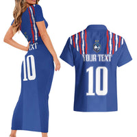 France Football 2024 Go Champion Couples Matching Short Sleeve Bodycon Dress and Hawaiian Shirt - Wonder Print Shop