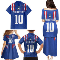 France Football 2024 Go Champion Family Matching Puletasi and Hawaiian Shirt - Wonder Print Shop