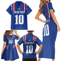 France Football 2024 Go Champion Family Matching Short Sleeve Bodycon Dress and Hawaiian Shirt - Wonder Print Shop