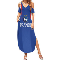 France Football 2024 Go Champion Family Matching Summer Maxi Dress and Hawaiian Shirt - Wonder Print Shop