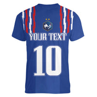 France Football 2024 Go Champion Women V-Neck T-Shirt - Wonder Print Shop